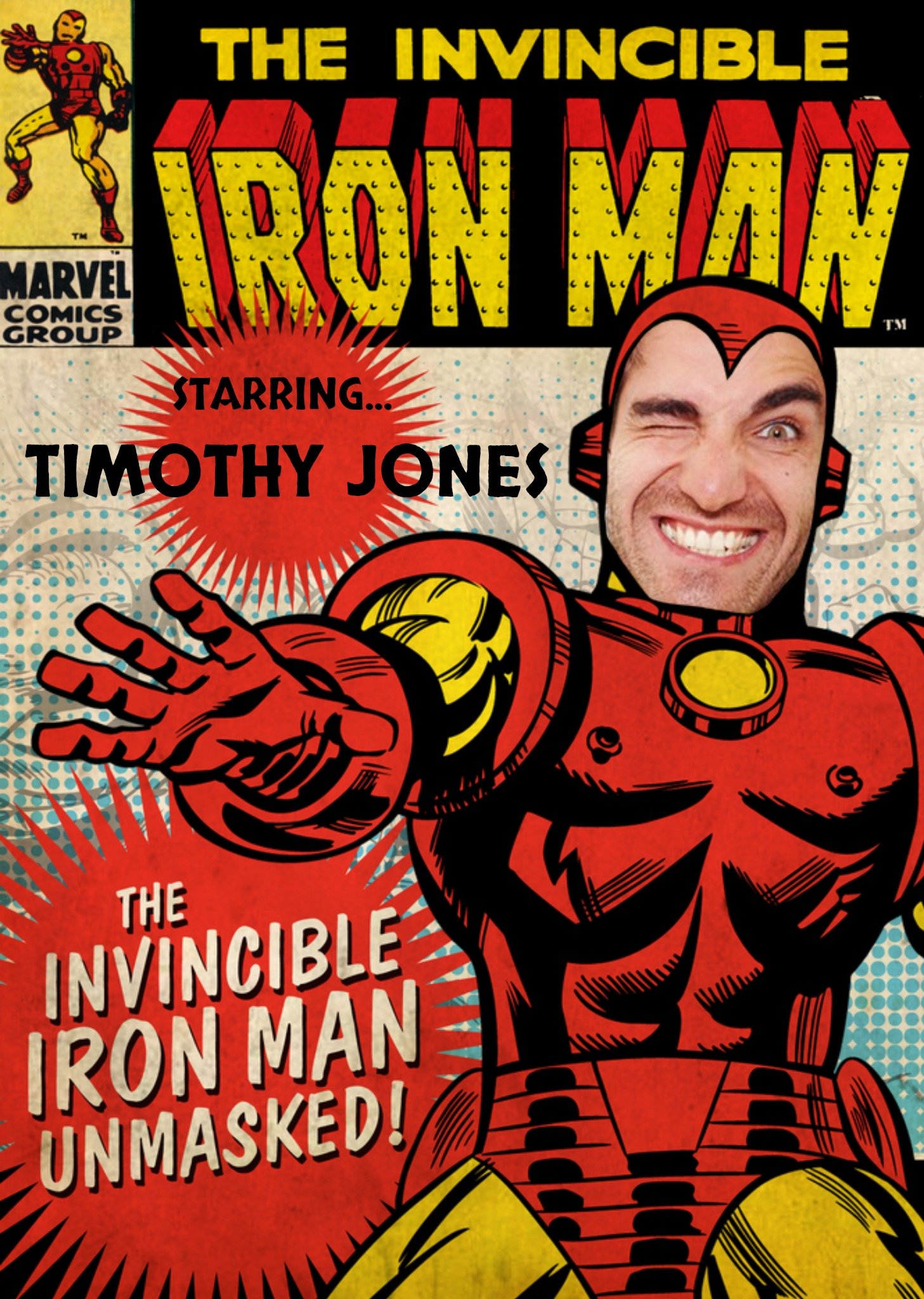 Marvel Iron Man Birthday Card, Large