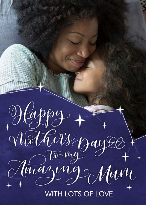 Stars In The Sky To My Amazing Mum Personalised Mother's Day Card