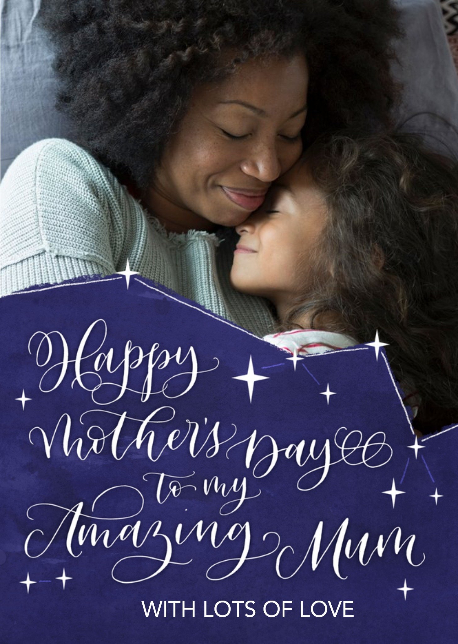 Stars In The Sky To My Amazing Mum Personalised Mother's Day Card Ecard