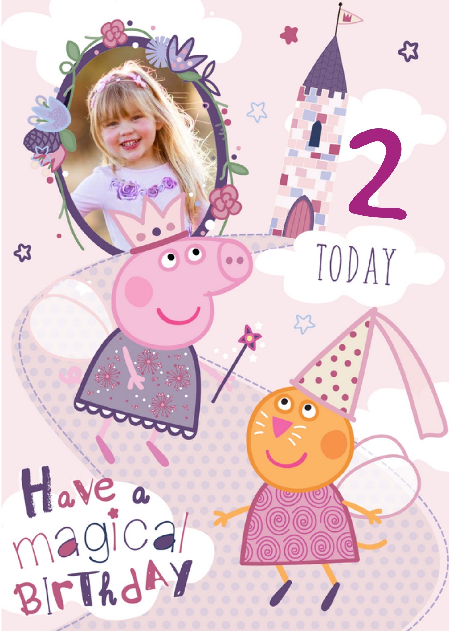 Peppa Pig 2nd Birthday Card, Large
