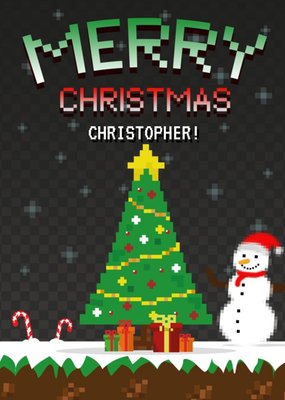 Pixel Gaming Christmas Card