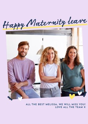 Maternity photo upload card