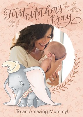Disney Dumbo Happy First Mother's Day Photo Card