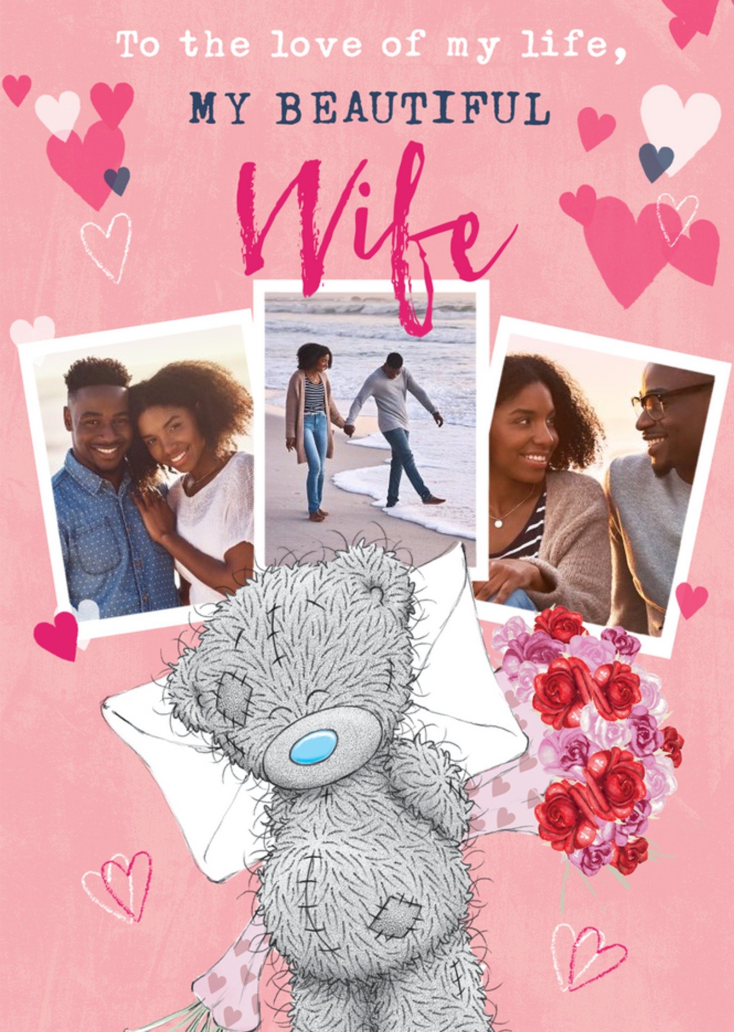 Me To You Tatty Teddy Love Of My Life Wife Photo Upload Valentine's Card Ecard