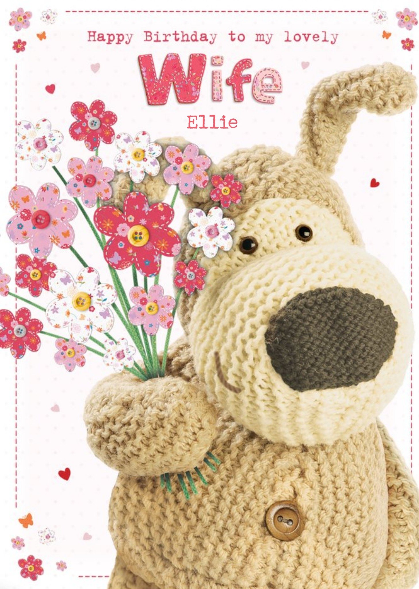 Boofle Happy Birthday To My Lovely Wife Card, Large