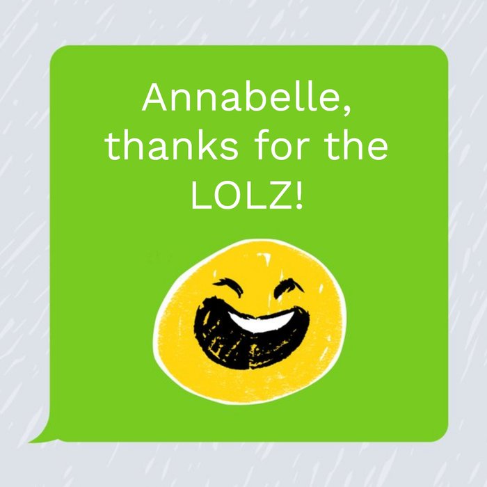 Thank you card - emoji