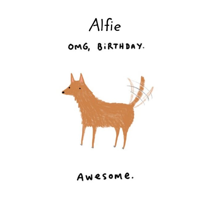 Cute birthday card - OMG, Birthday