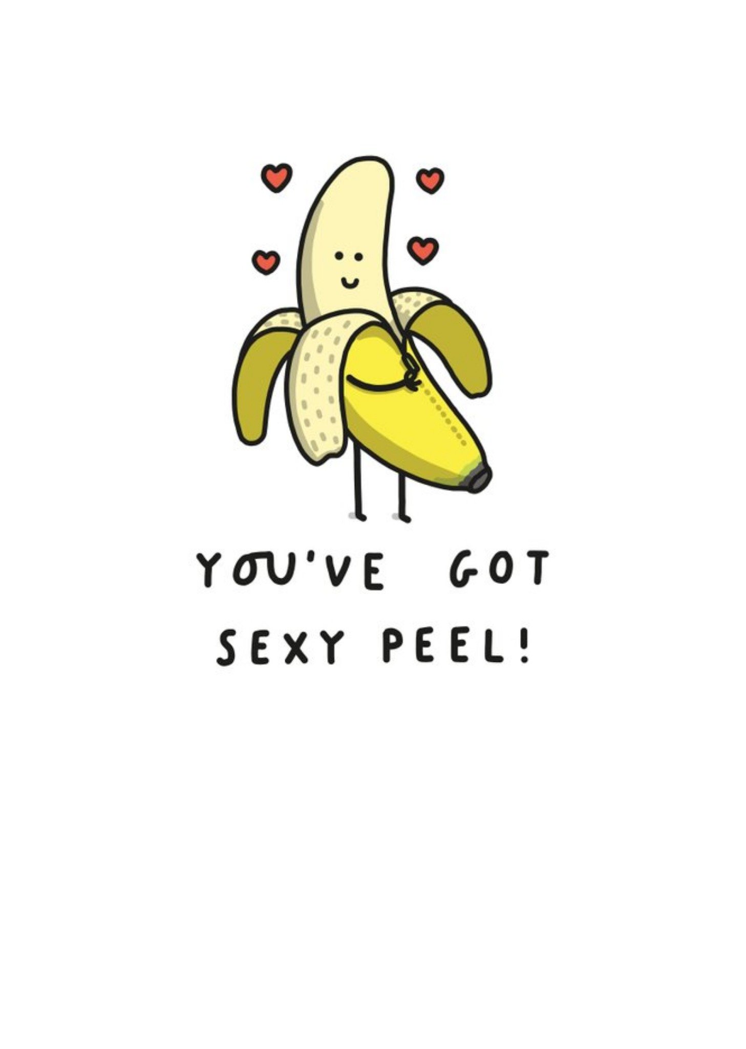Moonpig Mungo And Shoddy Sexy Peel Banana Funny Valentine's Day Card Ecard