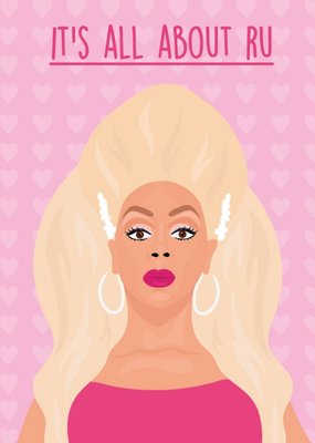 Funny Pun It Is All About You Drag Queen Card