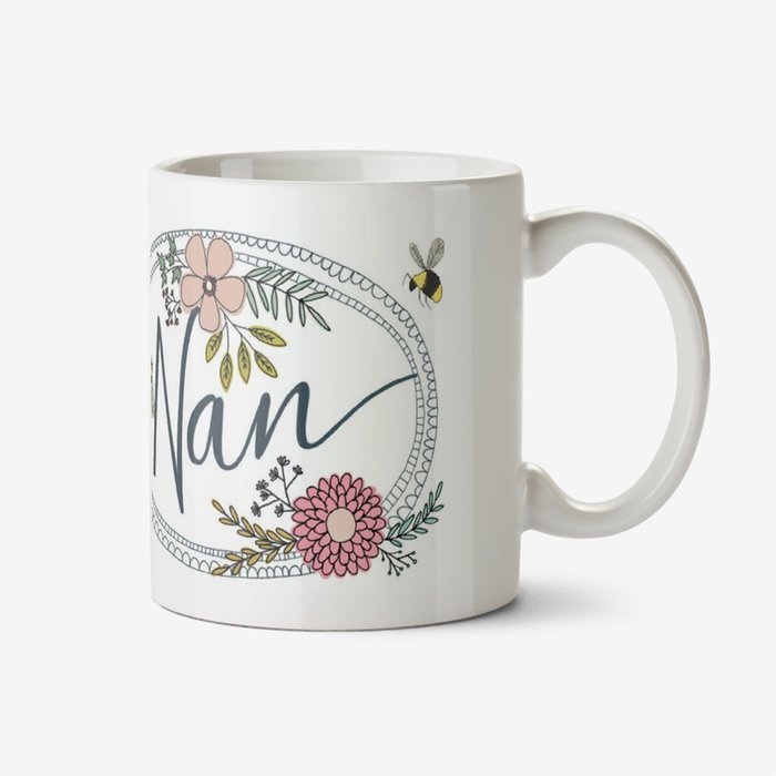 So Very Lovely Verse Floral Nan Mug