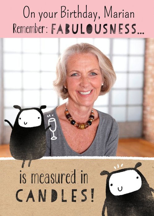Fabulousness Is Measured In Candles Photo Card
