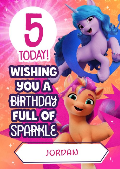 My Little Pony A Birthday Full Of Sparkle Card