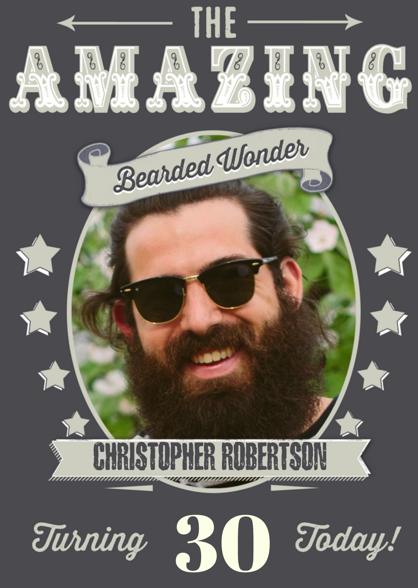 The Amazing Bearded Wonder Ecard