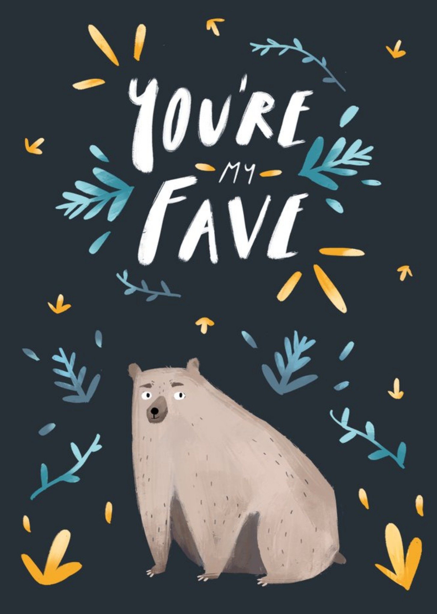 Youre My Fave Big Bear Card Ecard