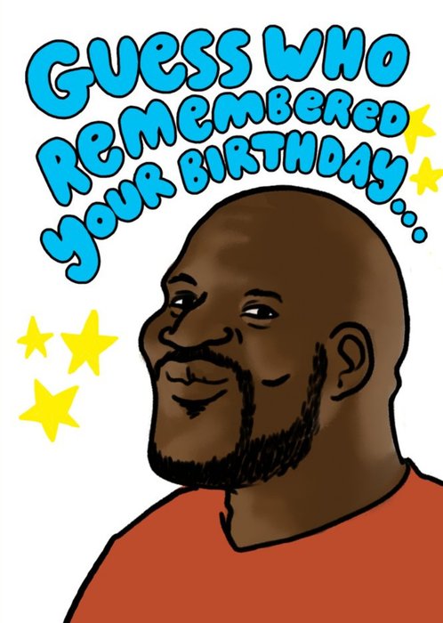 Funny Basketball Player Guess Who Remembered Your Birthday Card