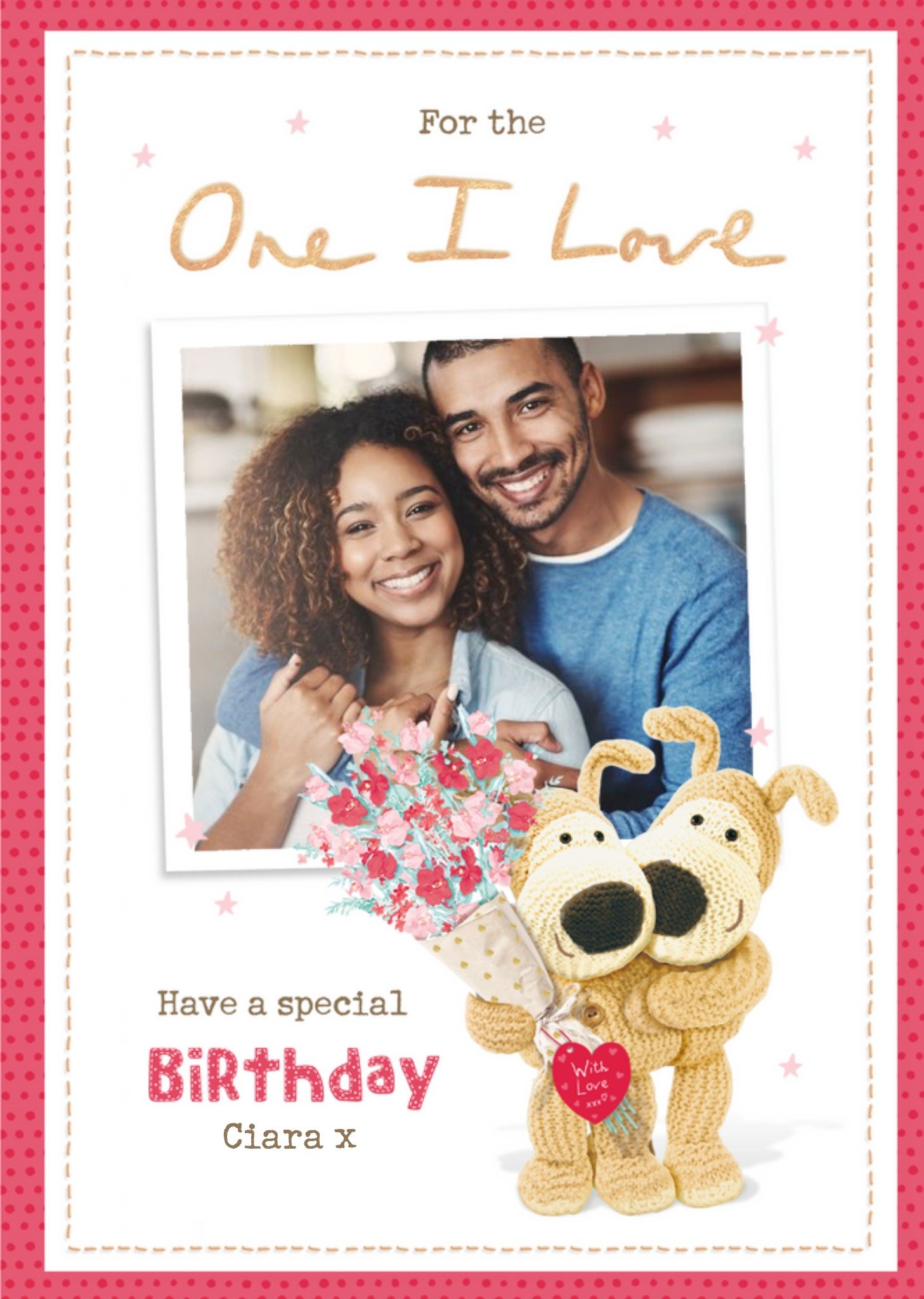 Boofle One I Love Photo Upload Birthday Card Ecard