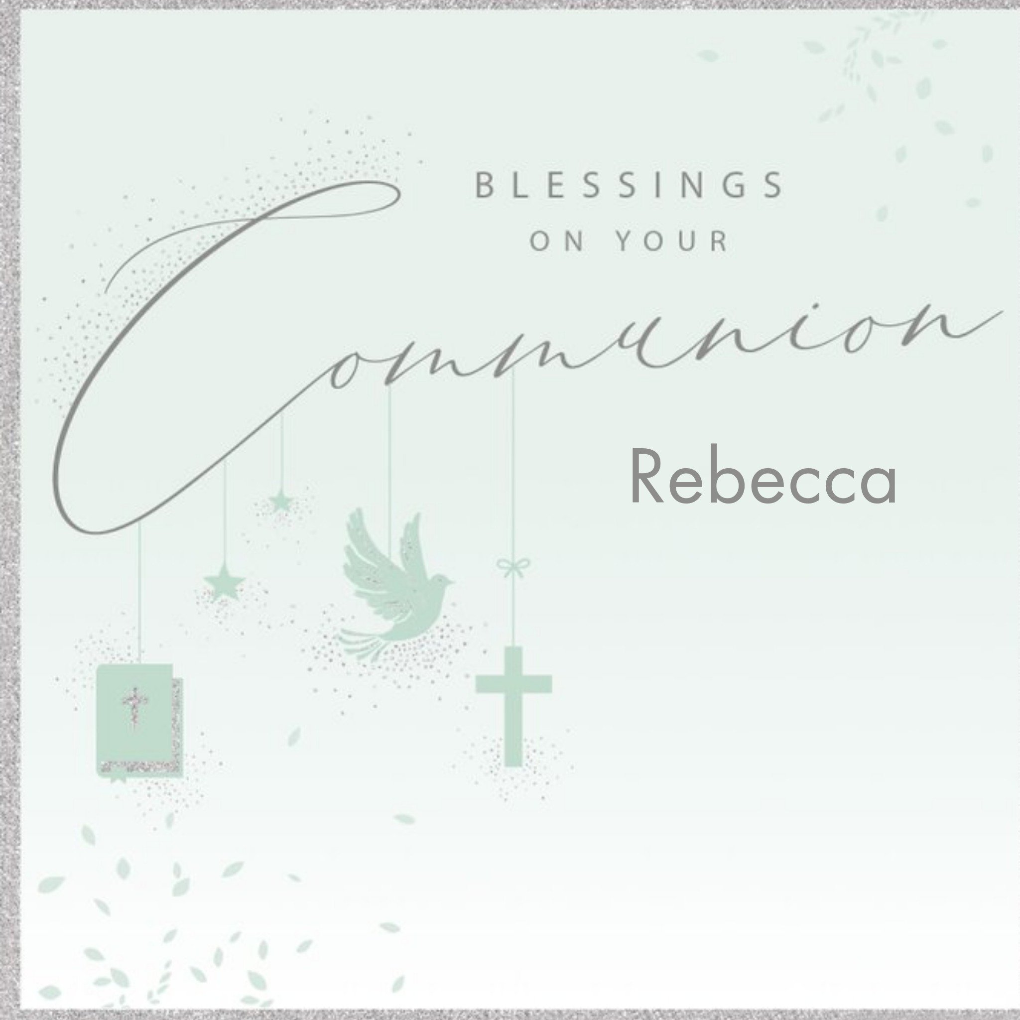 Clintons Blessing On Your Communion Card, Square