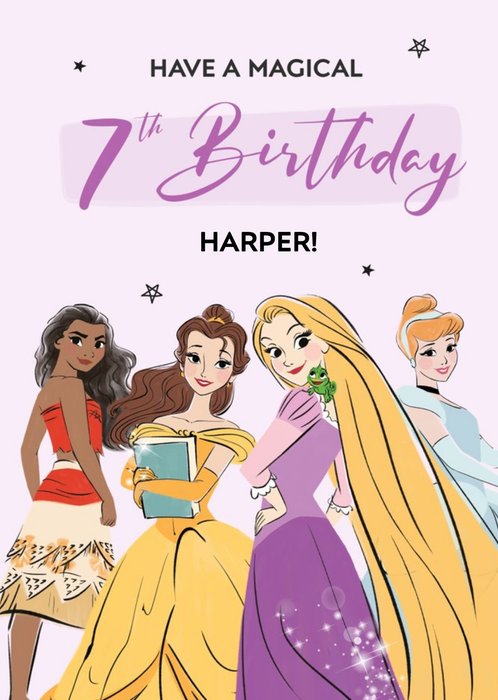 Disney Princess Have A Magical 7th Birthday Card