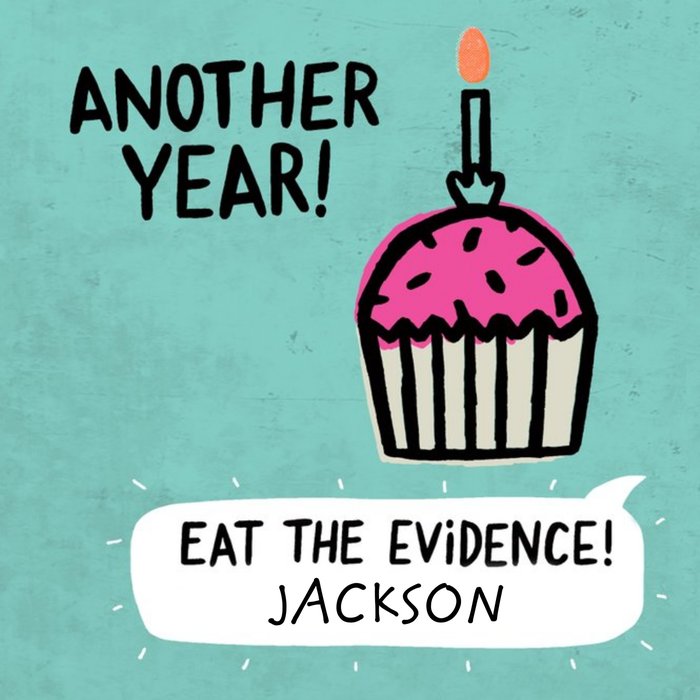 Funny old age Birthday Card - Eat the Evidence!