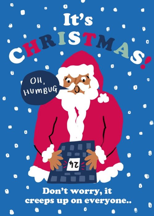 So Groovy Funny Oh Humbug Christmas Card