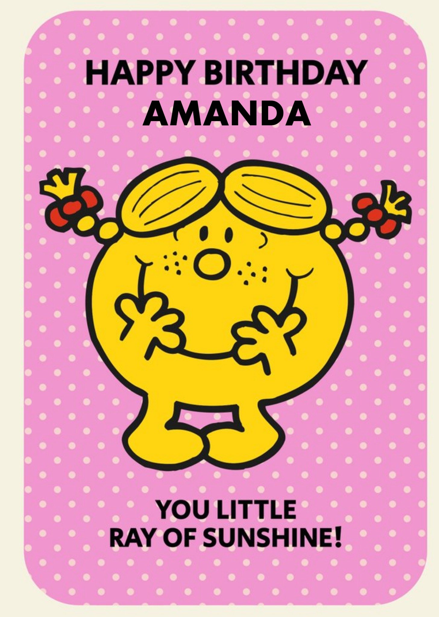 Other Mr Men And Little Miss You Ray Of Sunshine Birthday Card, Large