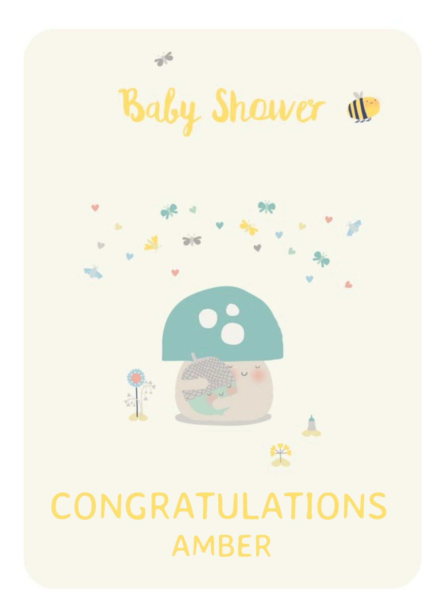Moonpig Baby Shower Congratulations Card, Large