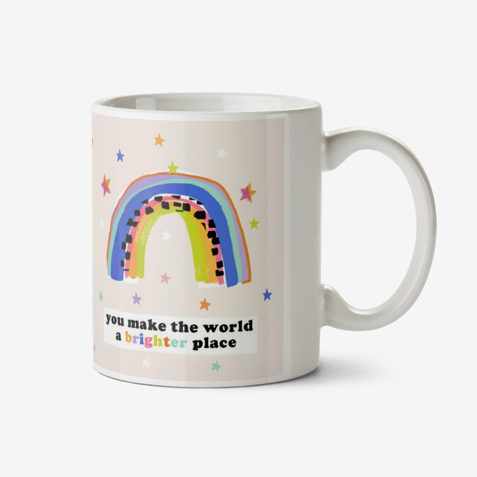 Moonpig Rainbow Uplifting Mug Ceramic Mug