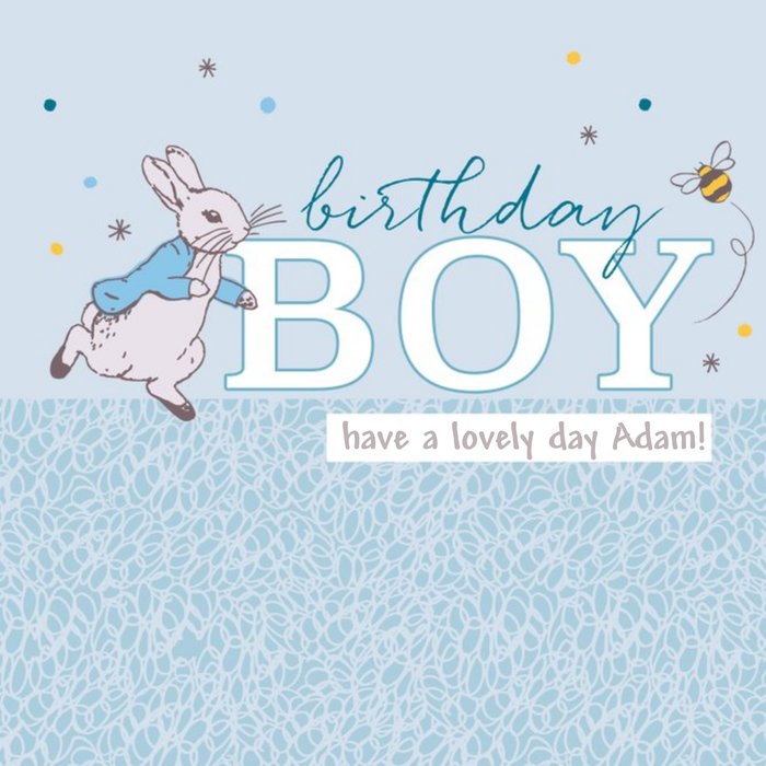 Peter Rabbit Birthday Boy Card