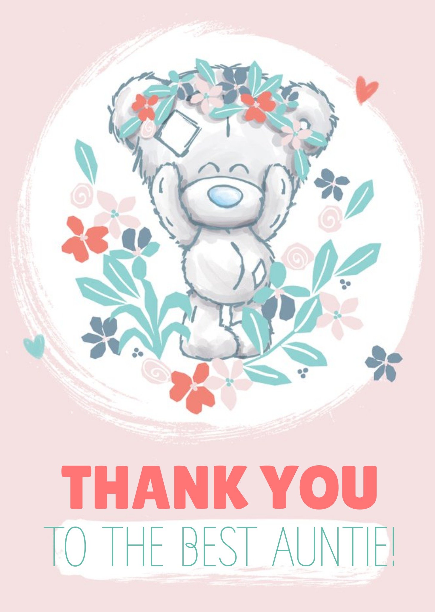 Me To You Tiny Tatty Teddy To The Best Autie Thank You Card Ecard