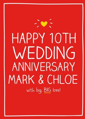 Happy Jackson - Happy 10th Wedding Anniversary, with big, BIG love!