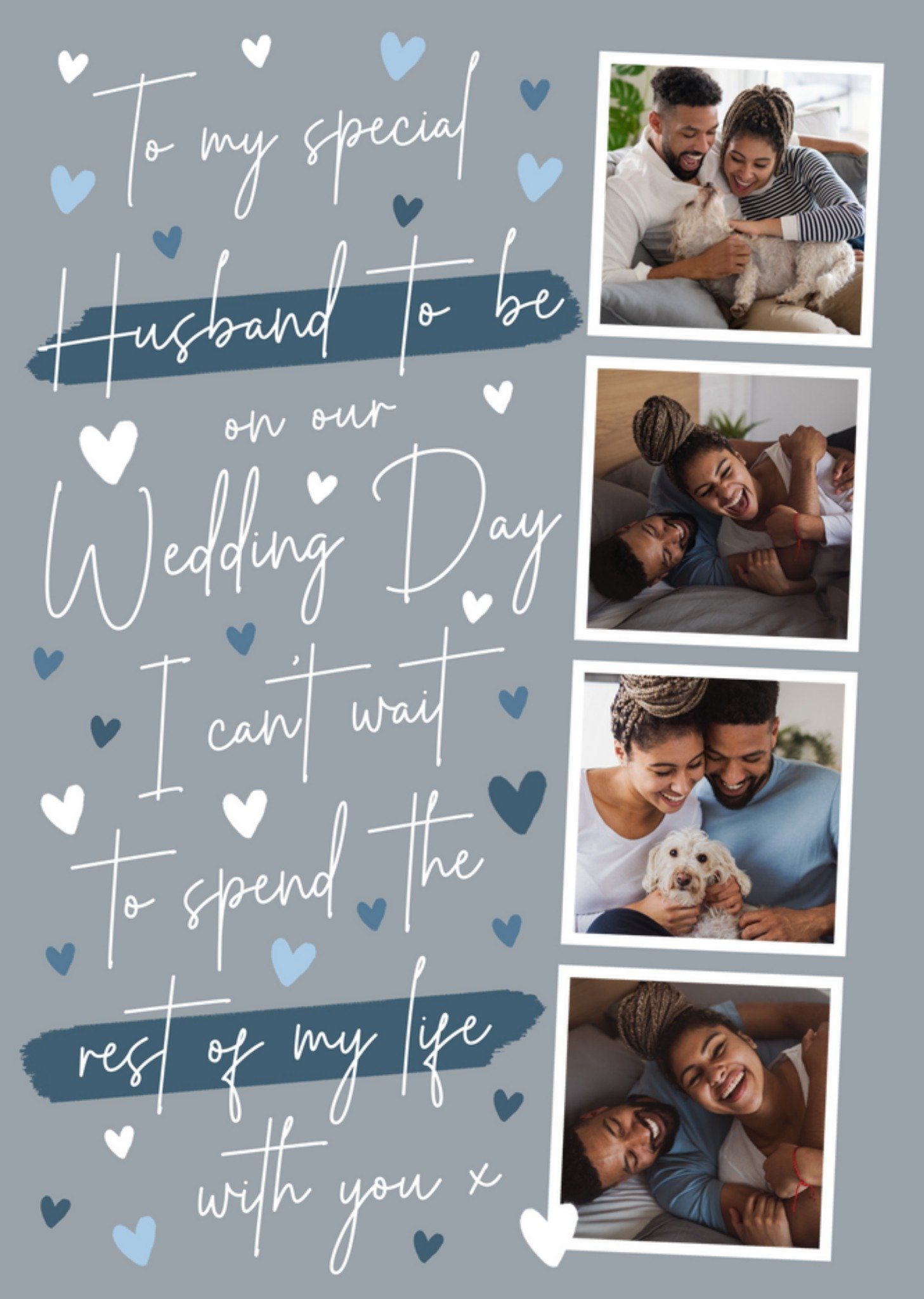 To My Husband To Be On Our Wedding Day Photo Upload Card Ecard