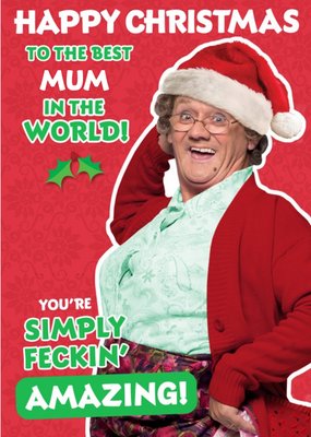 Mrs Brown's Boys Best Mum Christmas Card
