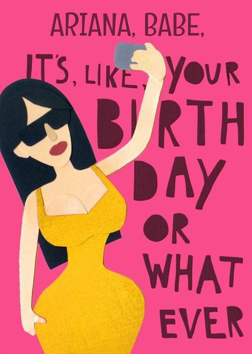 Funny Kim Kardashian Selfie Birthday Card