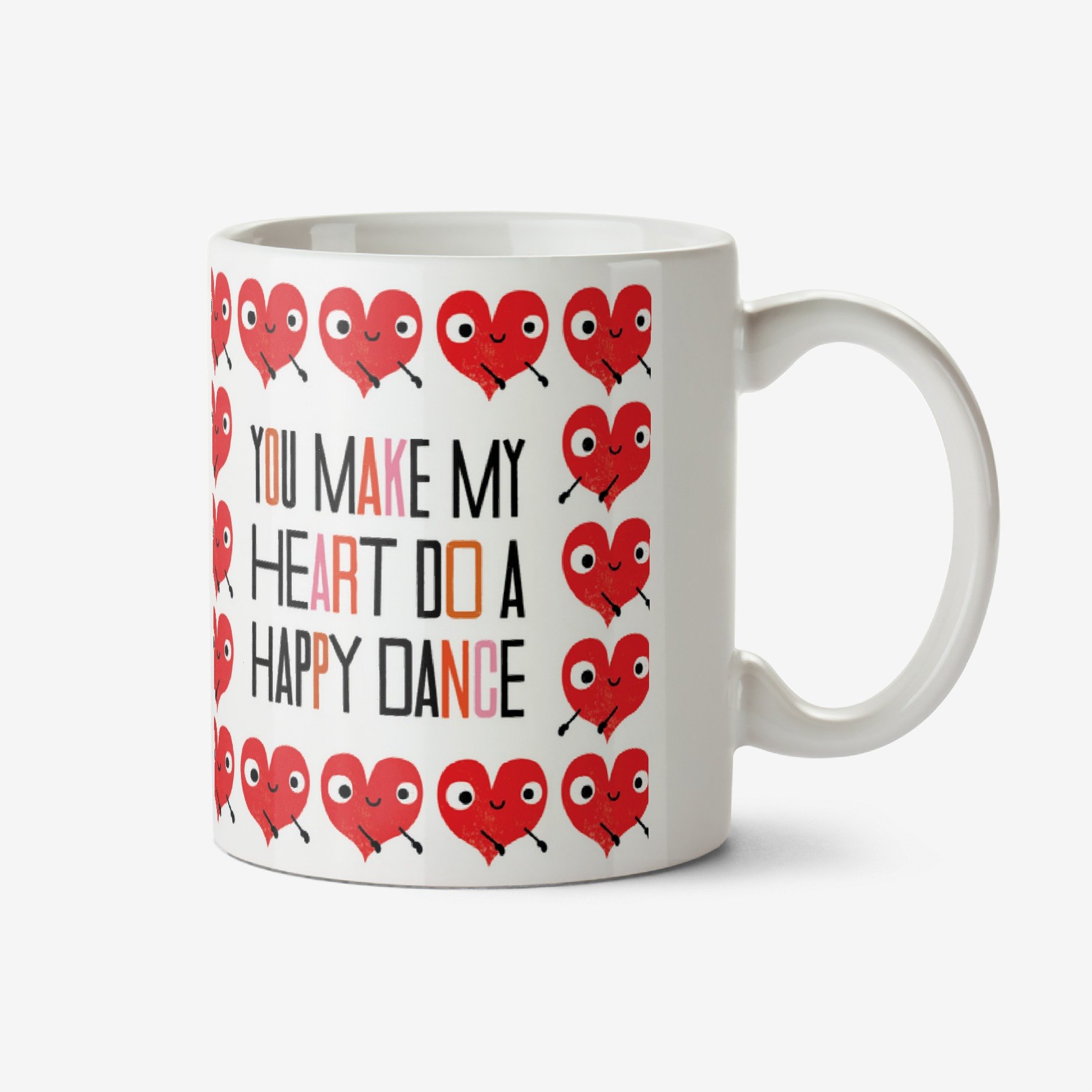 Kate Smith Co. Heart Happy Dance Photo Upload Mug Ceramic Mug