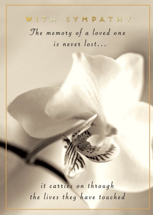 Pigment Memory Of A Loved One Sympathy Card