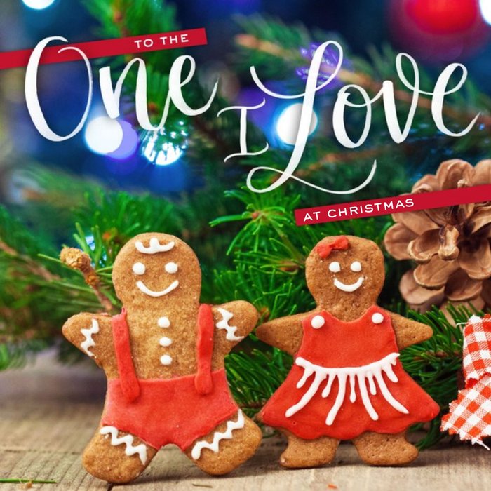 Gingerbread Personalised Christmas Card