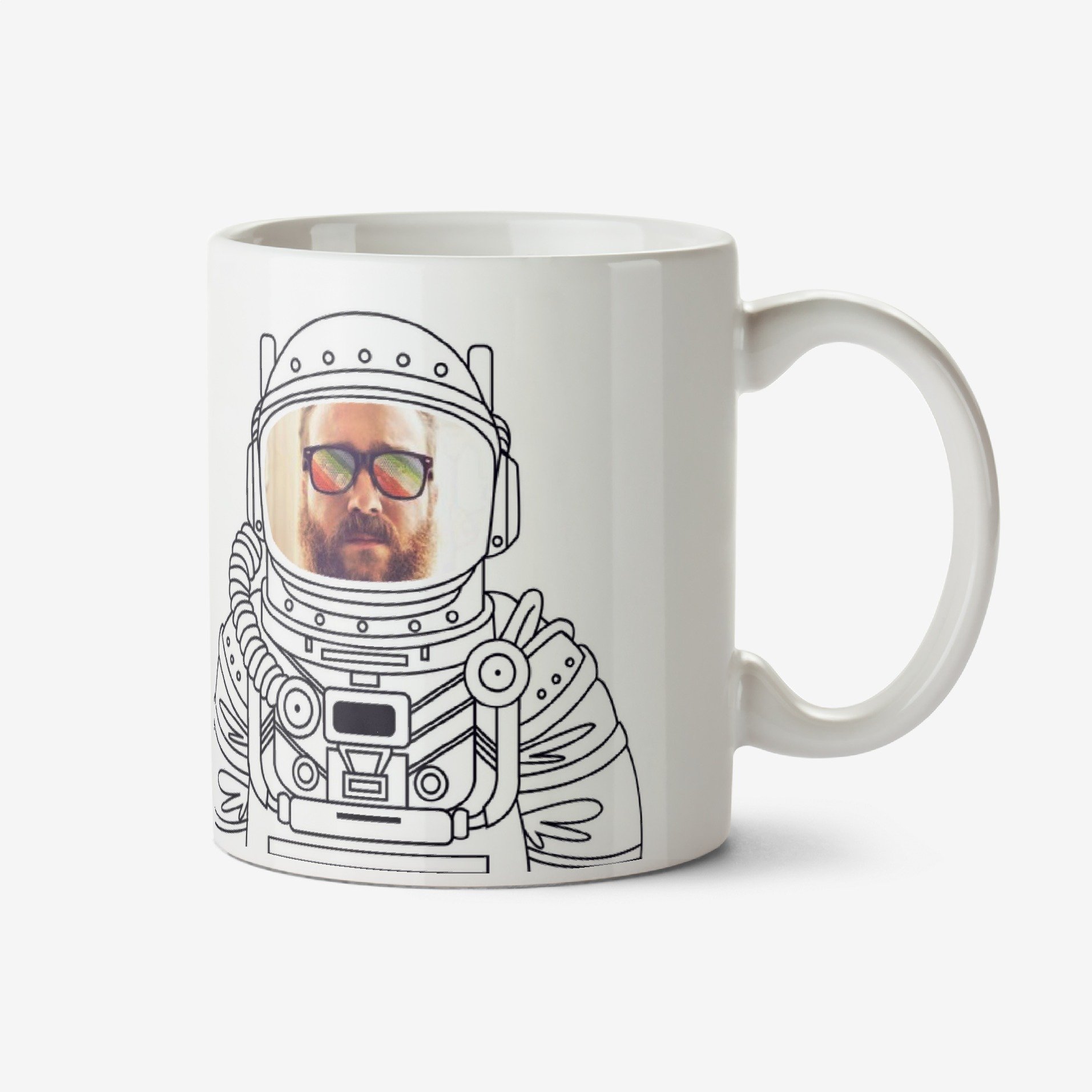 Moonpig I Like Space Man Photo Upload Mug Ceramic Mug