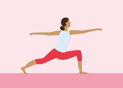 Yoga Pose Illustration Card