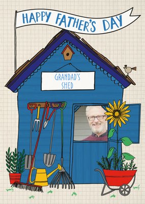 Garden Shed Happy Fathers Day Card