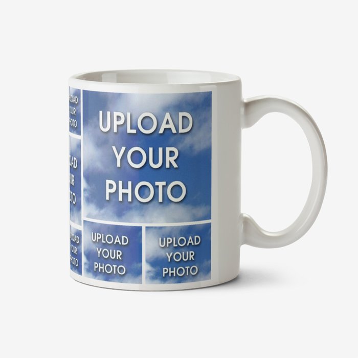 Thirteen Photo Upload Grid Design Mug