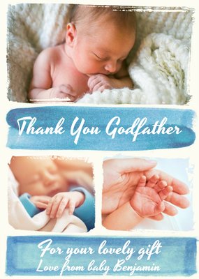 Thank You For The Gift Godfather Photo Upload Card