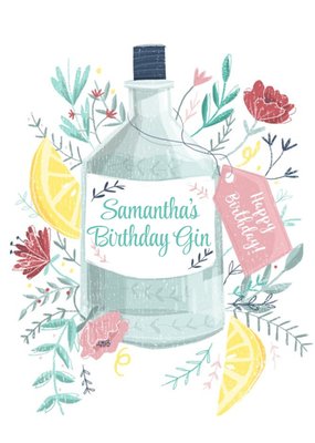 Birthday Card - Birthday Gin - Alcohol - Gin And Tonic