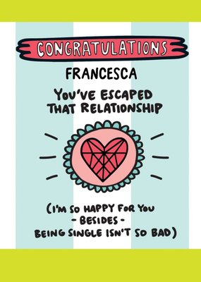 Congratulations on your divorce Card