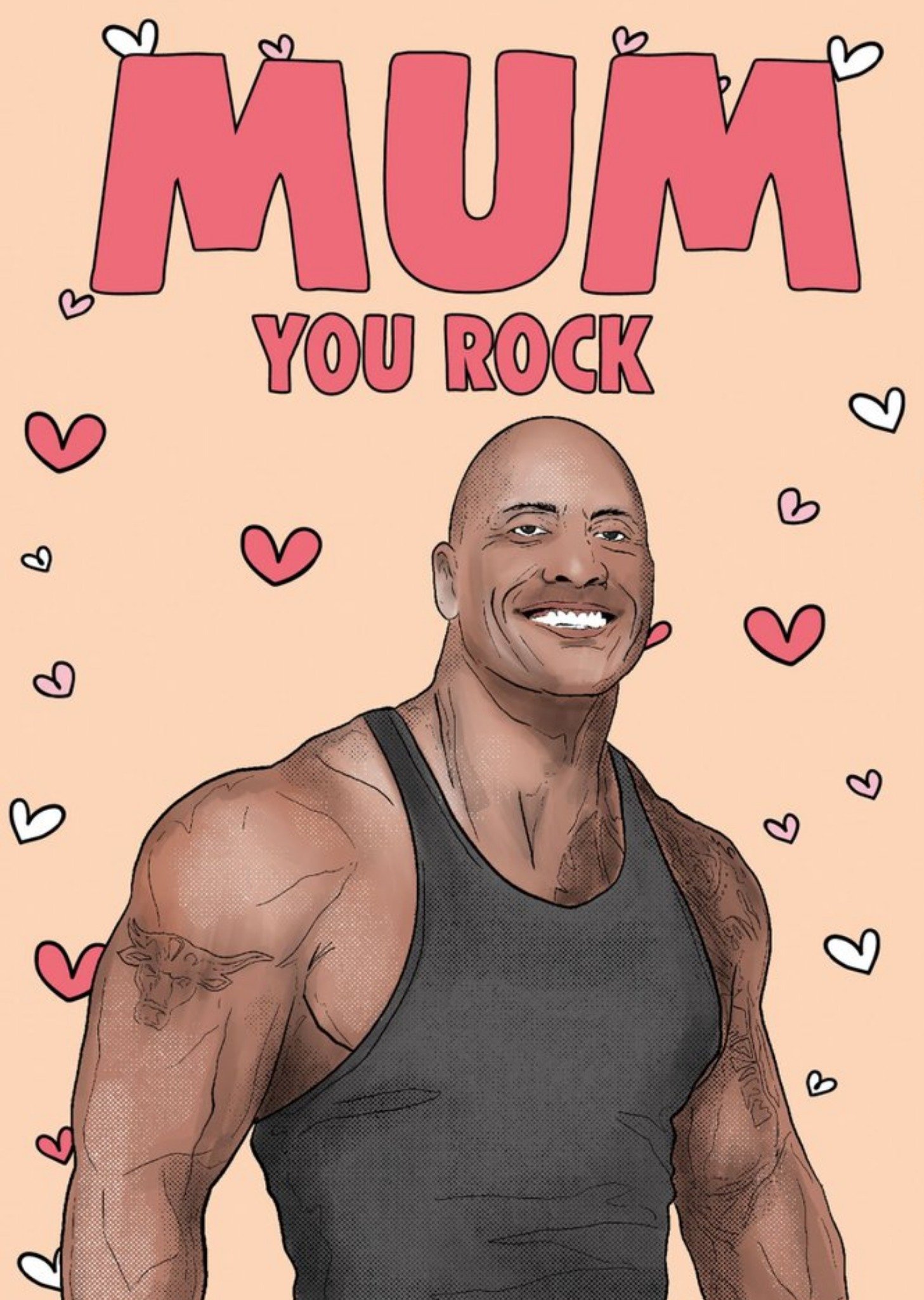 Moonpig Cheeky Chops Mum You Rock Spoof Card Ecard