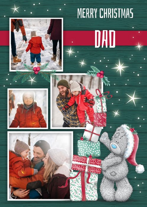 Me To You Tatty Teddy Photo Upload Christmas Card for Dad