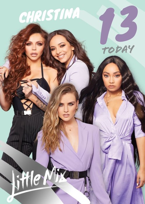 Little Mix 13 today birthday card