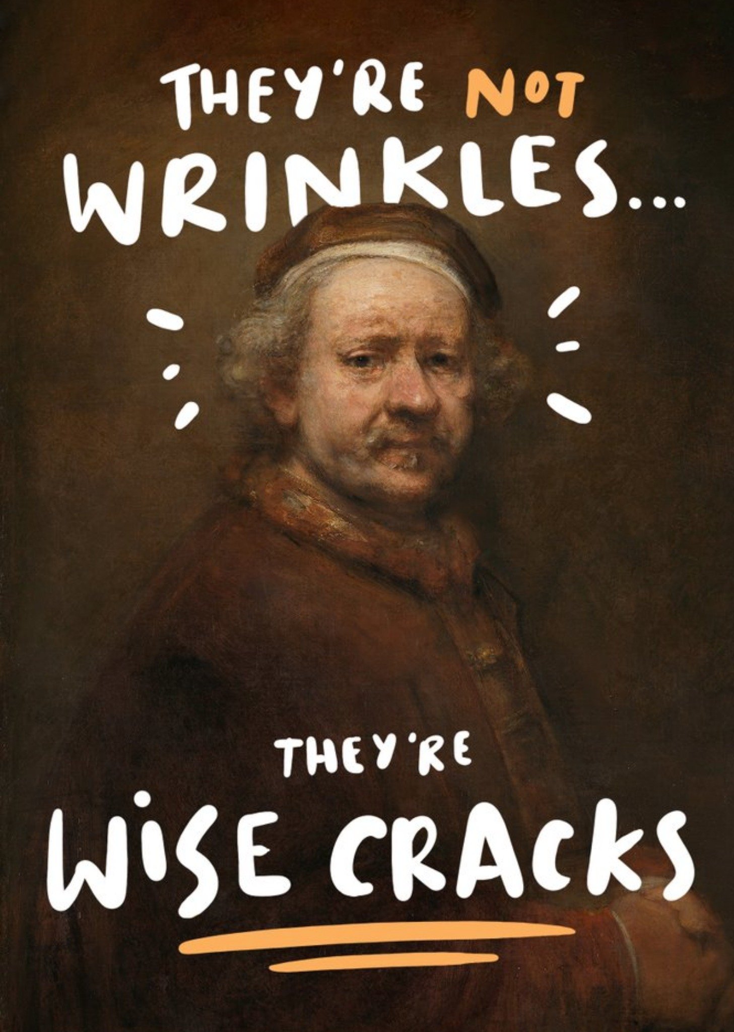 The National Gallery Funny Wise Cracks Old Age Birthday Card, Large