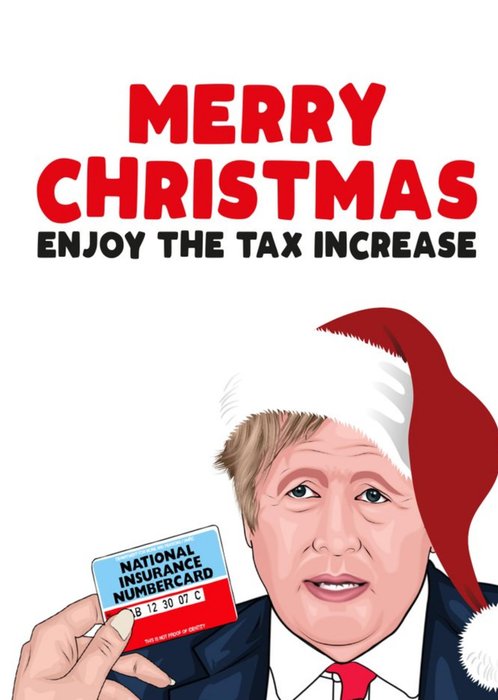 Merry Christmas Enjoy The Tax Increase Funny Christmas Card