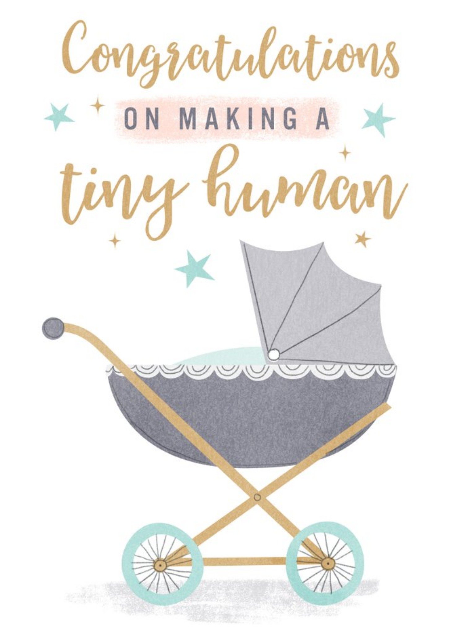 Moonpig Congratulations On Making A Tiny Human Cute New Baby Card Ecard