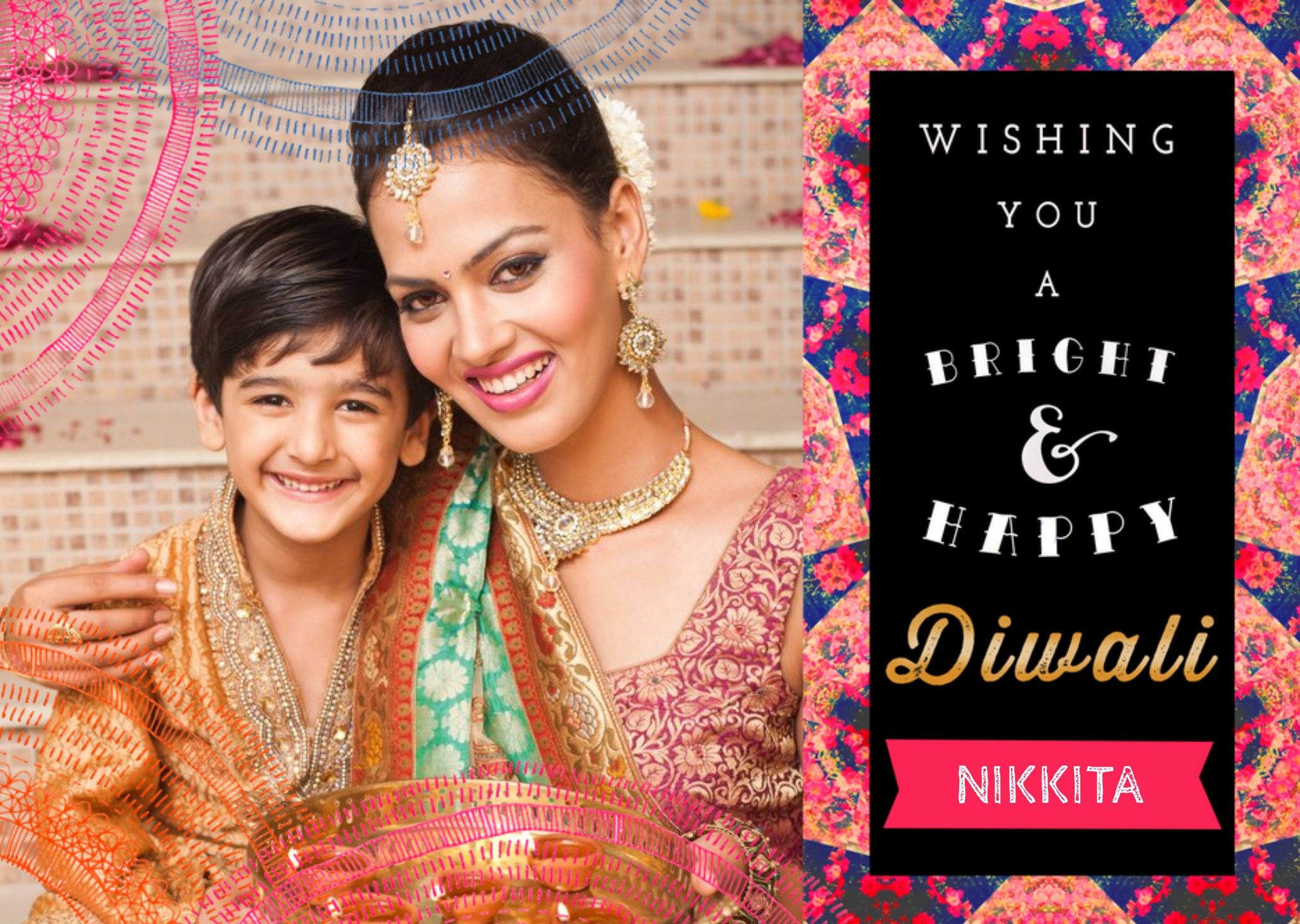 Photo Diwali Card